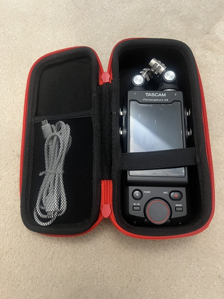 TASCAM Portacapture X8 High-Resolution Multi-Track Handheld Recorder – Black