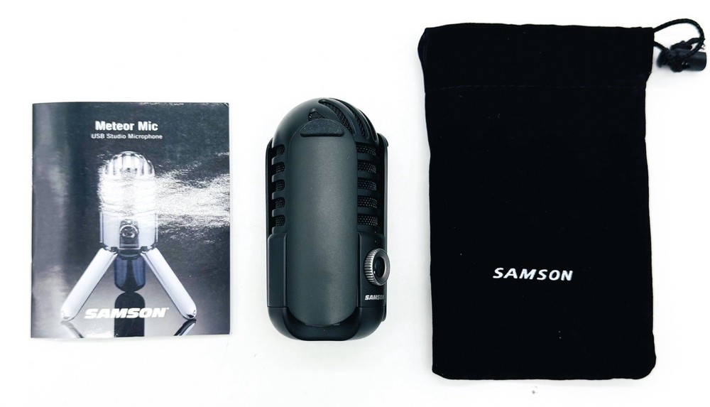 Samson Meteor Condenser Wired USB Professional Microphone Black – No Cord