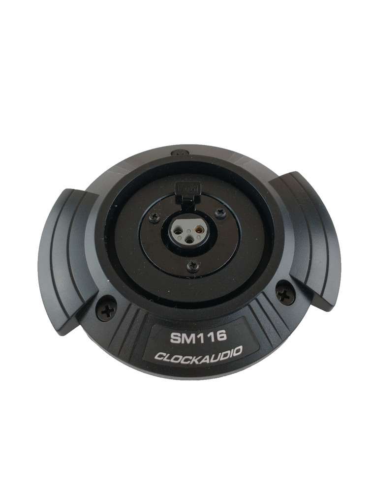 Clockaudio SM116 Shock Absorbing Table Mount Microphone Reduces Vibration Black