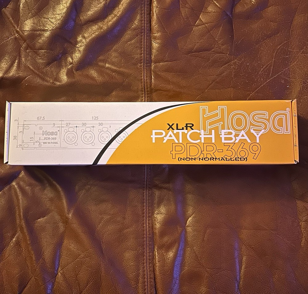 Hosa PDR-369 12-point XLR Balanced Patchbay-***New***