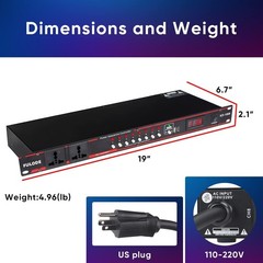Voltage Regulator with 10 Outlets – Mountable Design