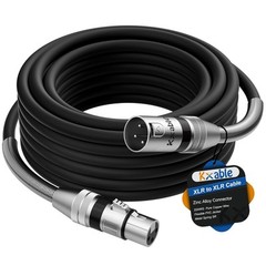 XLR to Cable 10 Feet, Premium Microphone Cable, Heavy Duty 22AWG 10FT
