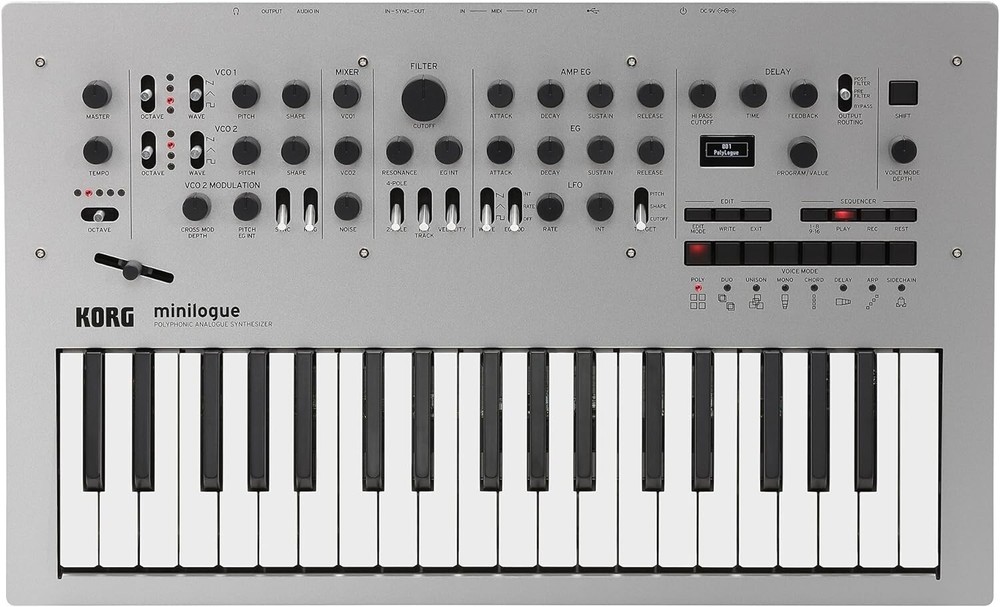 KORG Minilogue Silver Polyphonic Synthesizer Analog 100% Genuine Product F/S NEW