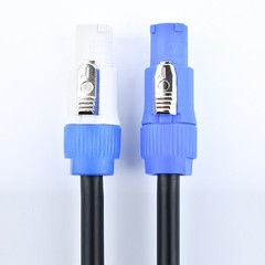 4Pcs 3ft 16AWG Stage Lighting Fixture For PowerCon Power-Through Blue Cable NEW