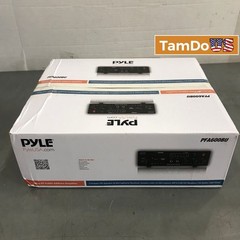 Pyle PFA600BU Compact Bluetooth Amplifier, 2-Channel, 600W, USB/SD, AUX Input