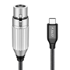 USB C to XLR Microphone Cable 6.6ft for iPhone 15 MacBook Audio Recording