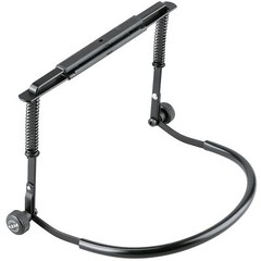 OB K&M 16416.000.55 Stands Harmonica Holder w/Soft rubber covered neck, Black