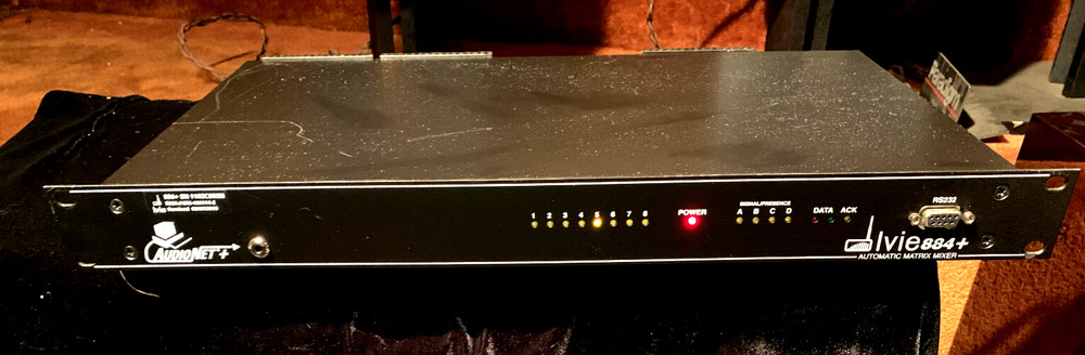 Ivie Automatic mixing Matrix 884+ Programmable 8×4 audio mic/line matrix