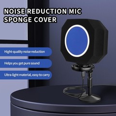Professional Microphone Isolation Shield with Pop Filter for Pure Sound Control