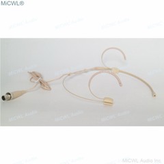 MiCWL Double ear Wearing Headset Microphone for Shure Sennheiser AKG MiPro ACT