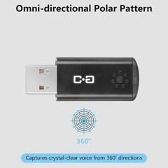 High Sensitivity USB Microphone for Clear Calls – Portable, Plug-and-Play Design