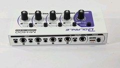 Mini Audio Mixer, Stereo Line Mixer for Sub-Mixing, Ultra Low-Noise, 4-Channel