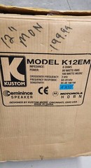 Kustom K12EM 12″ Monitor Speaker Cabinet 100 Watts 1/4″ Inputs EMINENCE Open Box