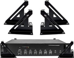 Steel 2 Amp Amplifier Rack Coated by Black Powder Used for Car Audio