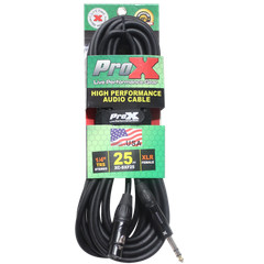 Pro X 25 Ft. Balanced 1/4″ TRS to XLR3-F High Performance Audio Cable