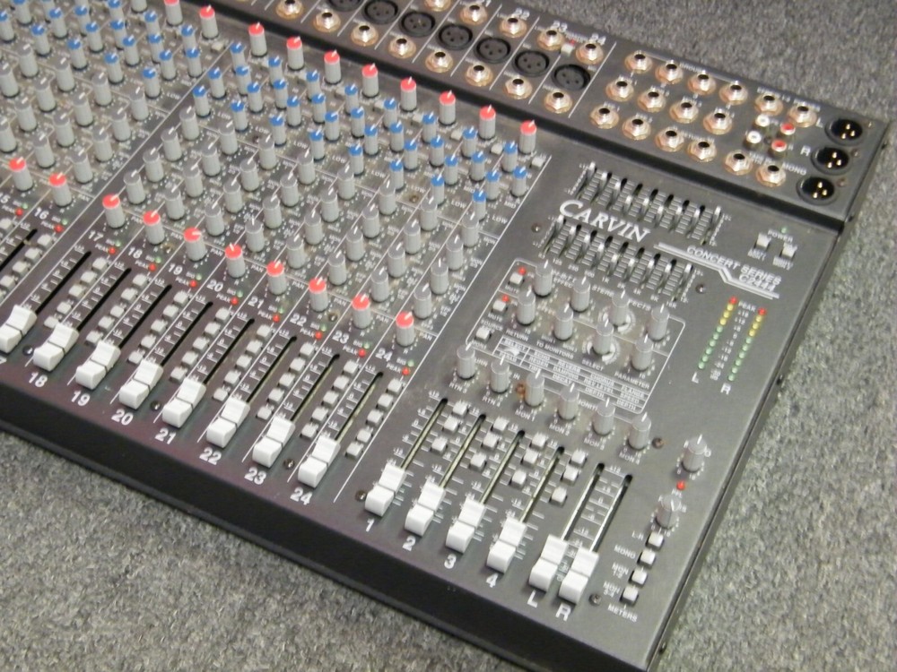 Carvin C2444 Concert Series 24 channel Mixing Console Board Mixer – Four Monitor