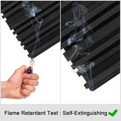 12~96Pack Acoustic Foam Panels Soundproofing Absorbing Noise Cancel Insulation