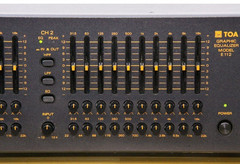 TOA E112 2ch Frequency Equalizer Parametric Graphic EQ Tested Japan