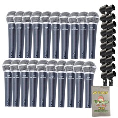 (20 PACK) Handheld Microphones FAT TOAD | Studio Recording Unidirectional Mics