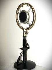 Replicated 1930’s Style Ring Spring Microphone, works with modern gear. Listen!