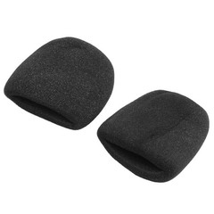 10 Pcs Thick Handheld Stage Microphone Windscreen Foam Case Cover Karaoke Black