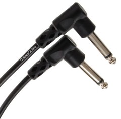 25ft Right-Angle 1/4″ Mono Male to Male Shielded Coiled Instrument Cable