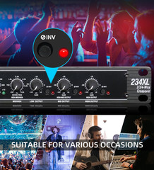 234Xs 2-/3-/4-Way Electronic Audio Crossover Professional Stage Show Equipment