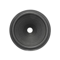8″ Paper Speaker Cone Cones Drum Ripple Paper 1″ Foam Surround Dark Grey