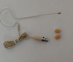 Tan Earset Headset Mic For Shure Bodypack Wireless System PG BLX SLX GLX ULX