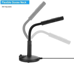 High Sensitivity USB Microphone with Portable Gooseneck for Singing & Podcasting
