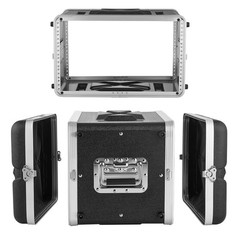 VEVOR 6U Rack Case, 14 in Depth, Server 17.52 x 13.39 x 20.87 Inches, Black