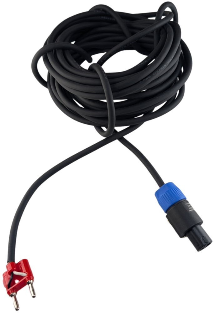 Neutrik NL4FC 31.5 Ft 16 AWG Speaker Cable Speakon to Dual Banana Plug