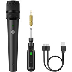 TONOR 2.4G Wireless Microphone, Rechargeable Cordless Handheld Microphone System