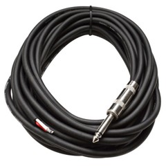 2 SEISMIC AUDIO 25′ Raw Wire-1/4″ PA/DJ SPEAKER CABLES