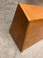 (A) SoundTech CX1 Wood Panel Wedge Monitor Speaker