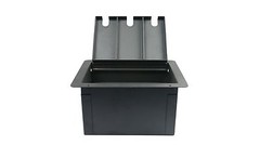 Elite Core Recessed Audio Floor Box w/Customizable Blank Solid Plate Church Gear
