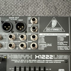 Behringer XENYX X1222USB Premium 16-Input 2/2-Bus Mixer (read description)