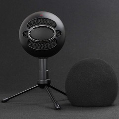 Pop Filter For Blue Snowball – Professional Snowball iCE Mic Foam Wind Cover …