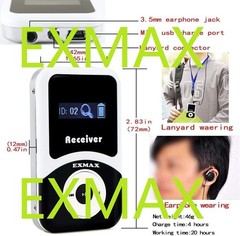 EXMAX ATG-100T 195MHz Wireless Tour Guide System for Travel，Church Translation