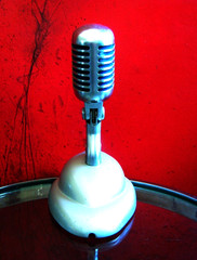 Vintage 1958 Stromberg Carlson MC-41 dynamic microphone Shure 55S Elvis w stand