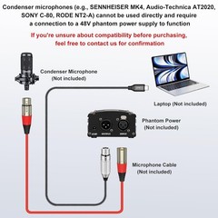 USB C to XLR Female Braided Audio Microphone Cable Adapter Converter for