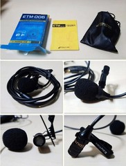 EDUTIGE ETM-006 High Sensitivity Lavalier Microphone Digital Voice Recorders