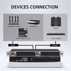 Graphic Equalizer 15-Band Stereo EQ for Home Audio, Dual Channel Professional