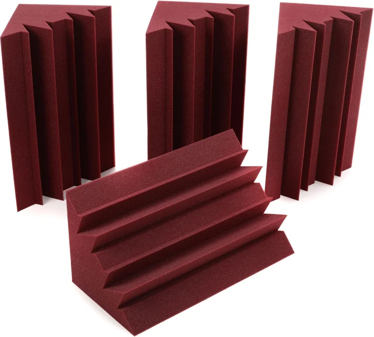 Auralex LENRD Studiofoam Bass Traps 4-pack – Burgundy