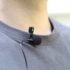 Type C Lavalier Mic Collar Clip on Microphone 35Hz-18KHz for Camera