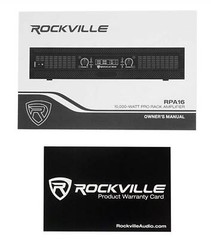Rockville RPA16 10000 Watt Peak / 3000w RMS 2 Channel Power Amplifier Pro/DJ Amp