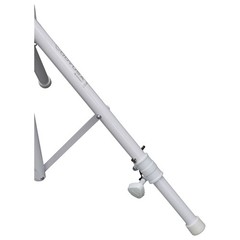 Odyssey 8.5′ White Single Adjustable Leg Tripod Stand with Height Adjustable