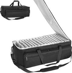 Extra Large Travel Gig Band Cable File Bag With Separate Bags,DJ Cord Organiz…