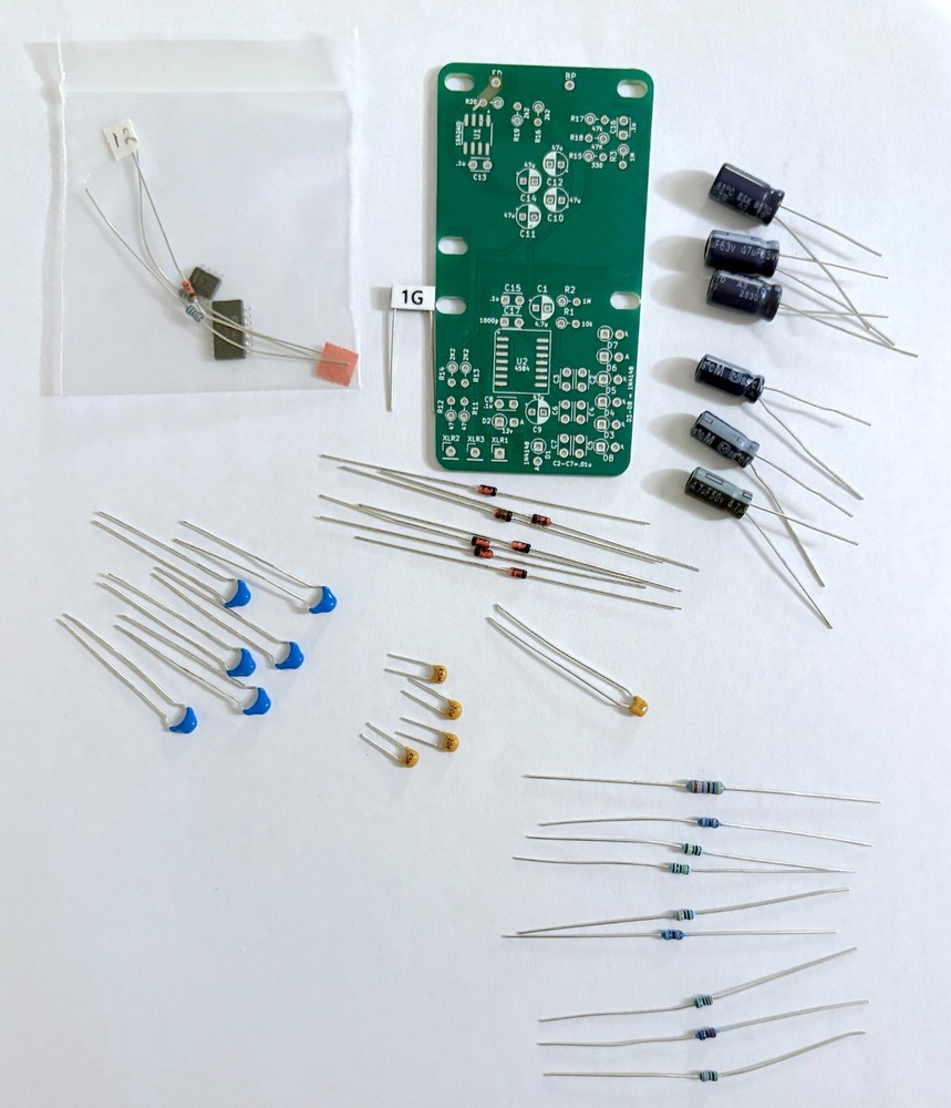 DIY Microphone Kit – OPA Alice-style Circuit with 80v power – Ultra Low Noise