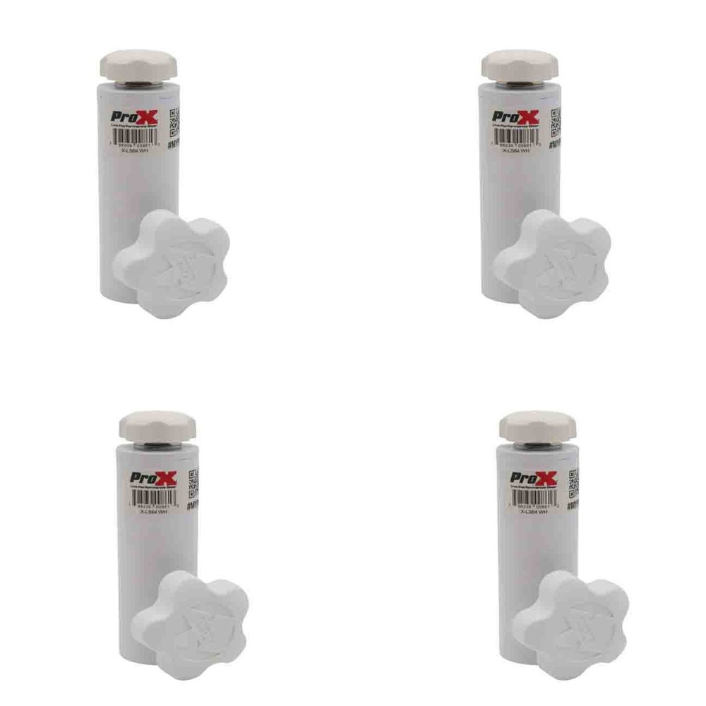 4 Prox Universal Compact Adapter Lighting M8 Mount for Speaker Stands – White